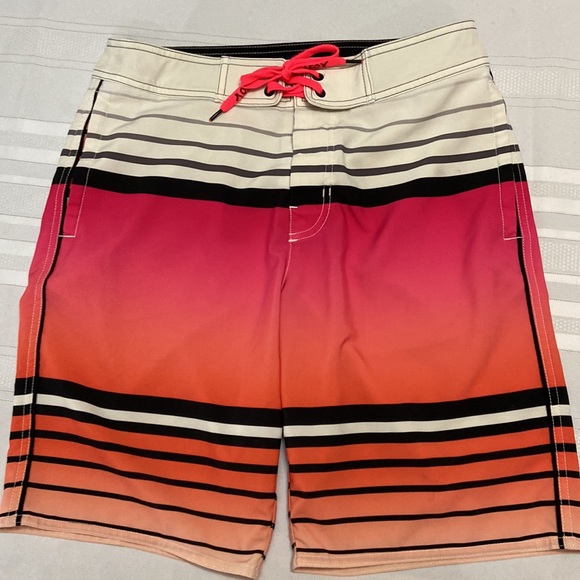 American Eagle Mens Swim Shorts Features - EUC Size S - Picture 3 of 7